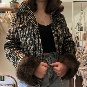 Baby Phat jacket with detachable faux fur